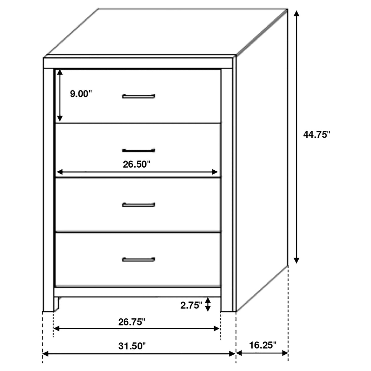 Geary - Slatted Headboard Panel Bedroom Set