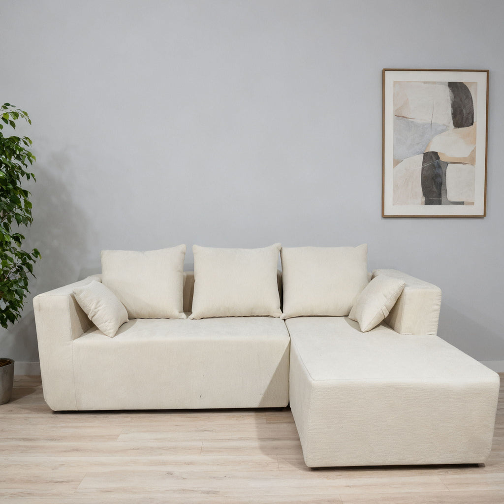 Modular Corner Sofa With Soft Fabric