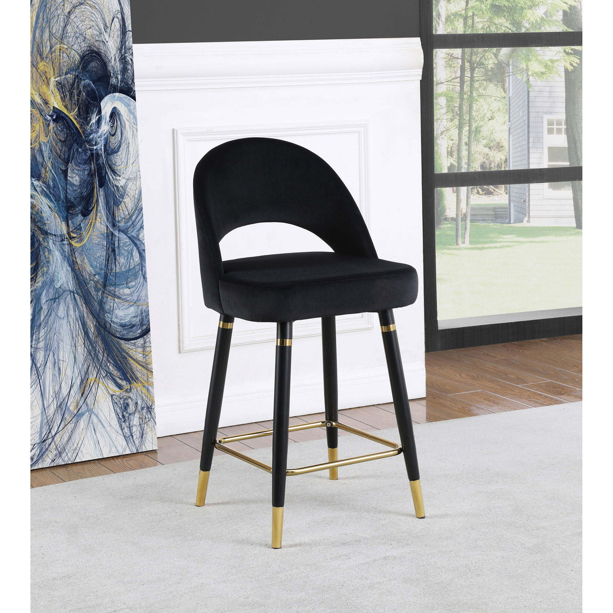 Open Back Counter Height Stools (Set of 2)