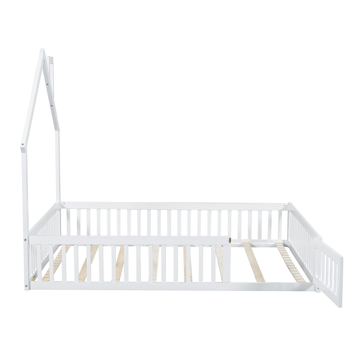 House Platform Bed With Guardrail