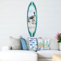 Pelican Surfboard Coastal Door Art by G. DeBrekht - Coastal Sea-Life Decor - 8490107HS