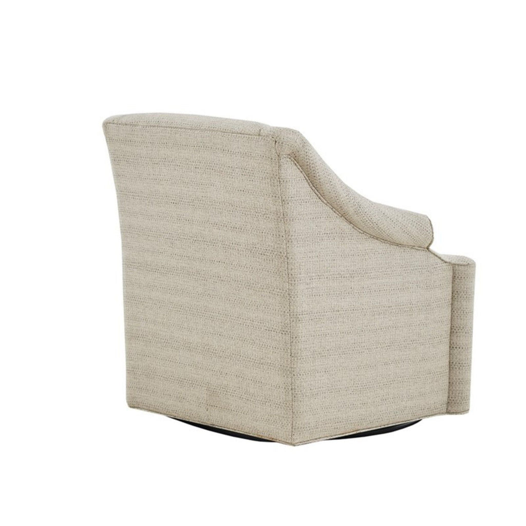 Justin - Swivel Glider Chair With 360 Degree Rotation - Tan