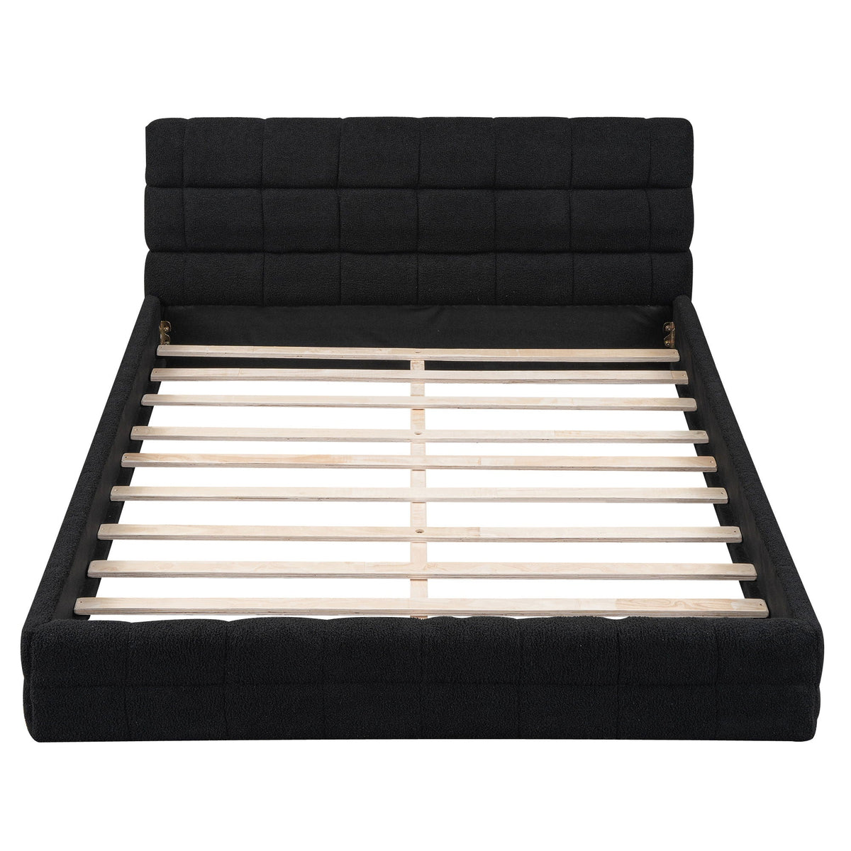 Upholstered Platform Bed With Headboard