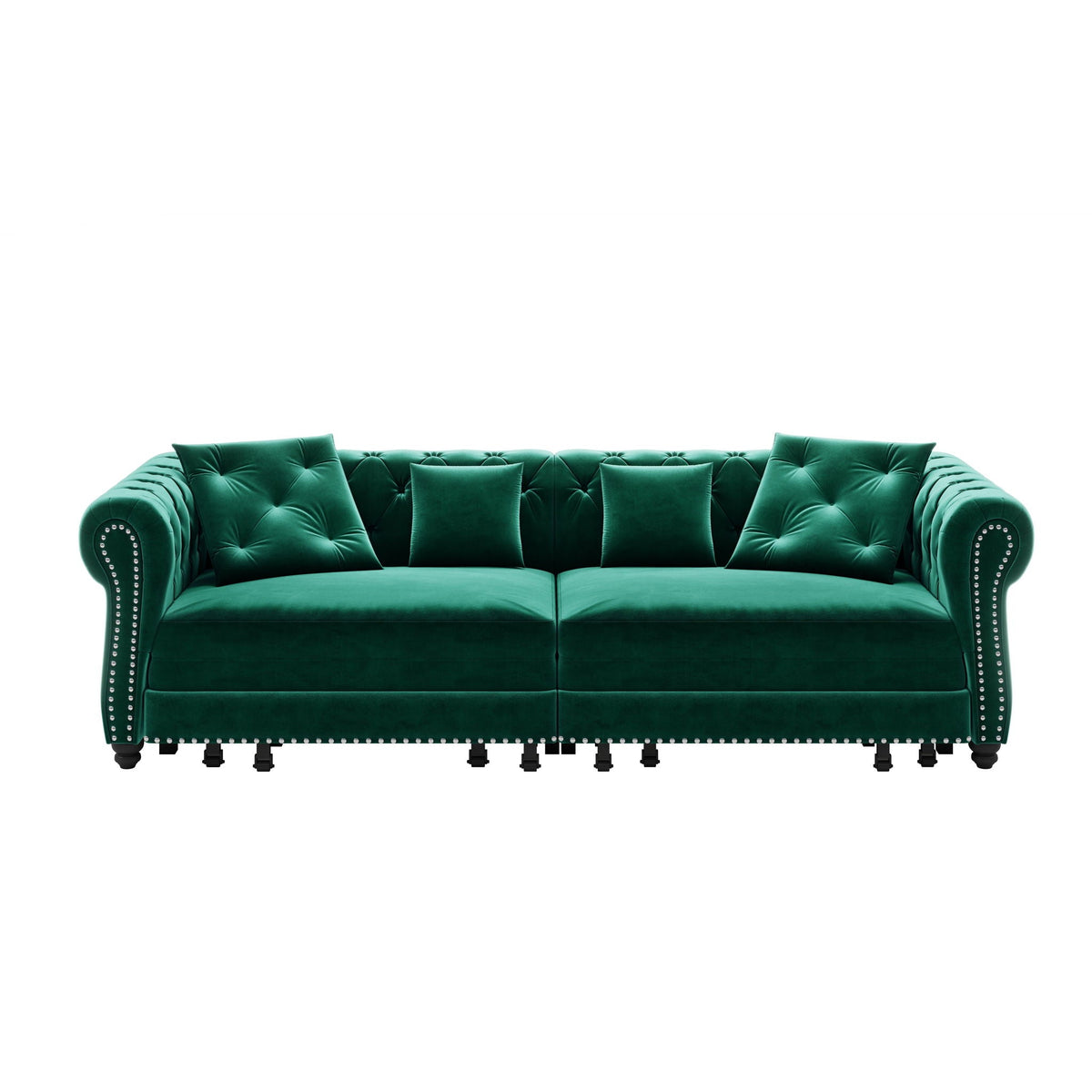 3 In 1 Pull Out Convertible Sleeper Sofa Bed, King Size, Chaise Lounge