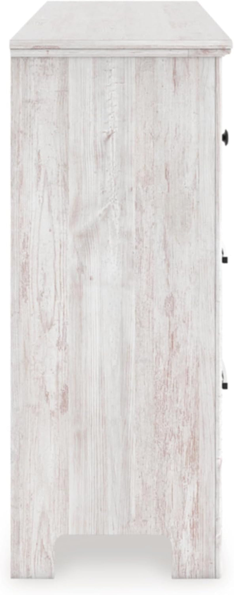 Signature Design by Ashley Allihauser Farmhouse 6-Drawer Dresser with Safety Stop, Whitewash