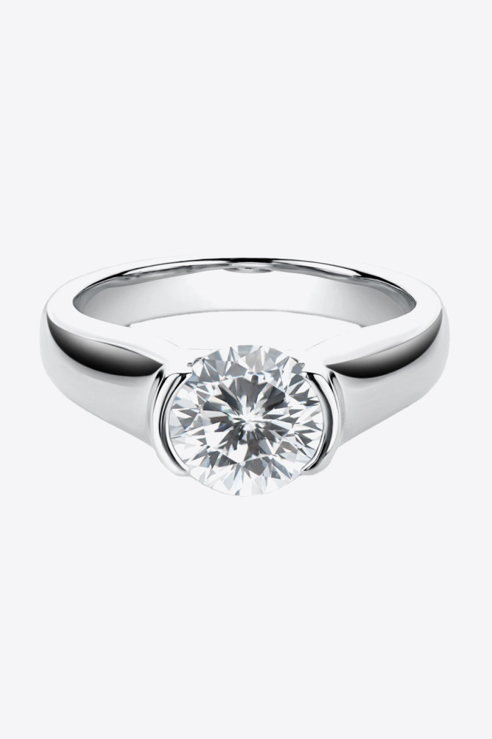 Looking Good 2 Carat Brilliant Round Cut Sparkala™ Platinum Over Pure Sterling Silver Ring