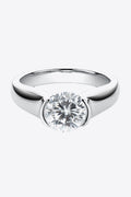 Looking Good 2 Carat Brilliant Round Cut Sparkala™ Platinum Over Pure Sterling Silver Ring