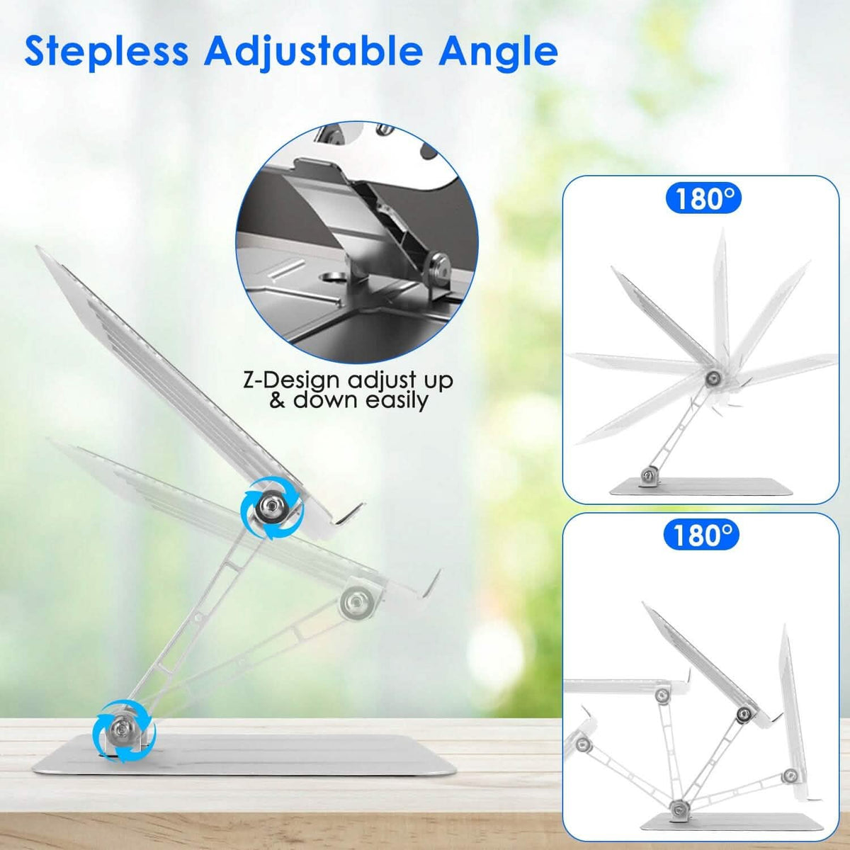 Adjustable Stepless Angle Laptop Stand Riser