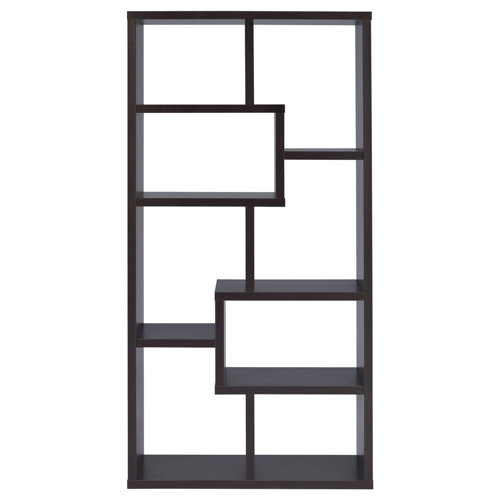 8 Shelf Geometric Bookcase