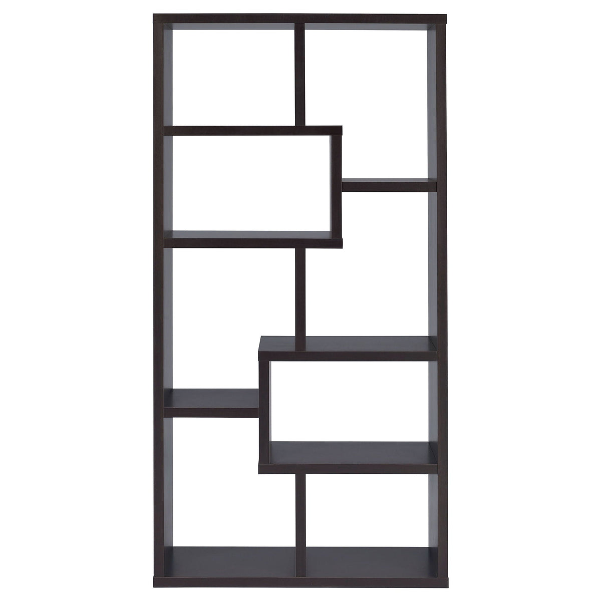 8 Shelf Geometric Bookcase