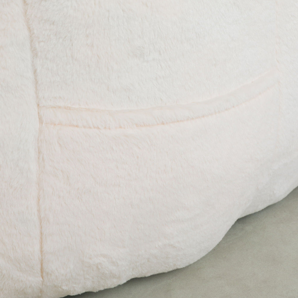 Beanbag Chair, Beanbag Sofa Chair With Armrests Stuffed High Density Foam