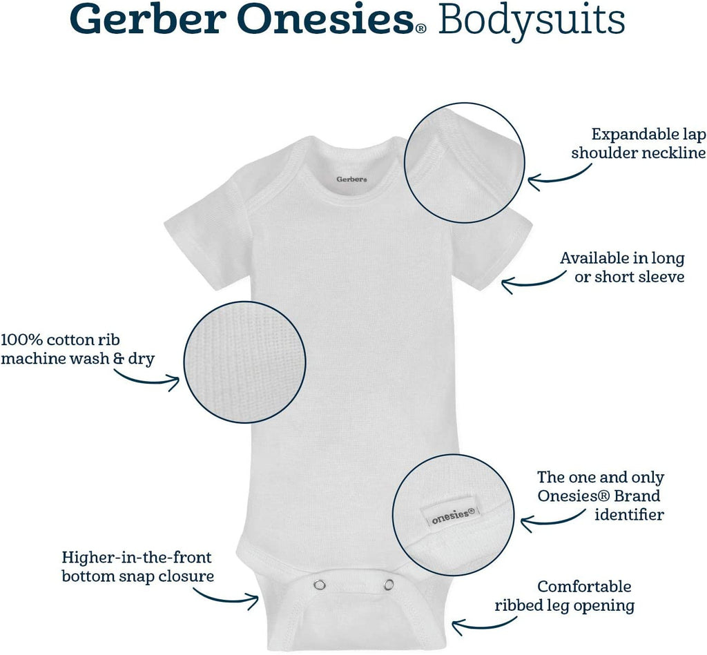, Unisex Baby, 6-Pack Long Sleeve Bodysuits
