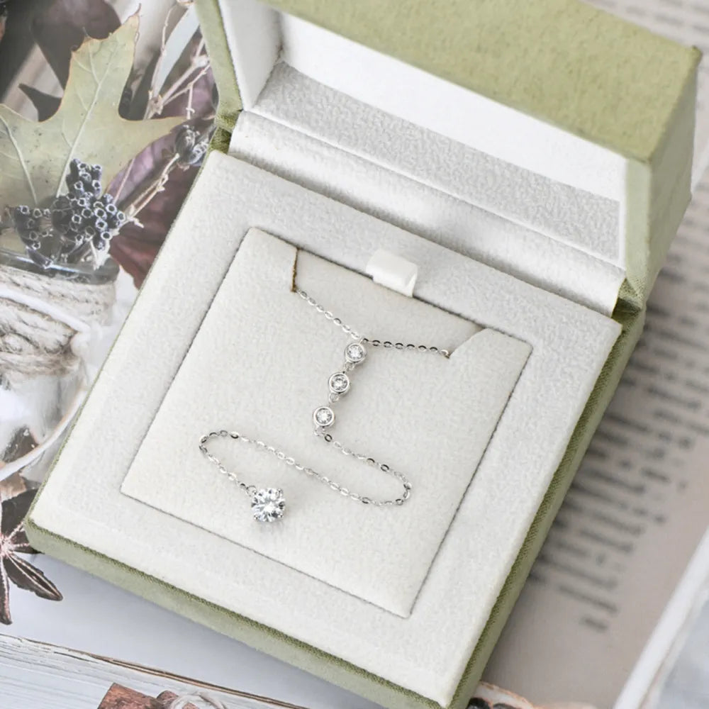 1.3 Carat Sparkala™ 925 Sterling Silver Drop Necklace