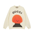 GUCCI Beige Cotton Jersey Sweatshirt New & Authentic