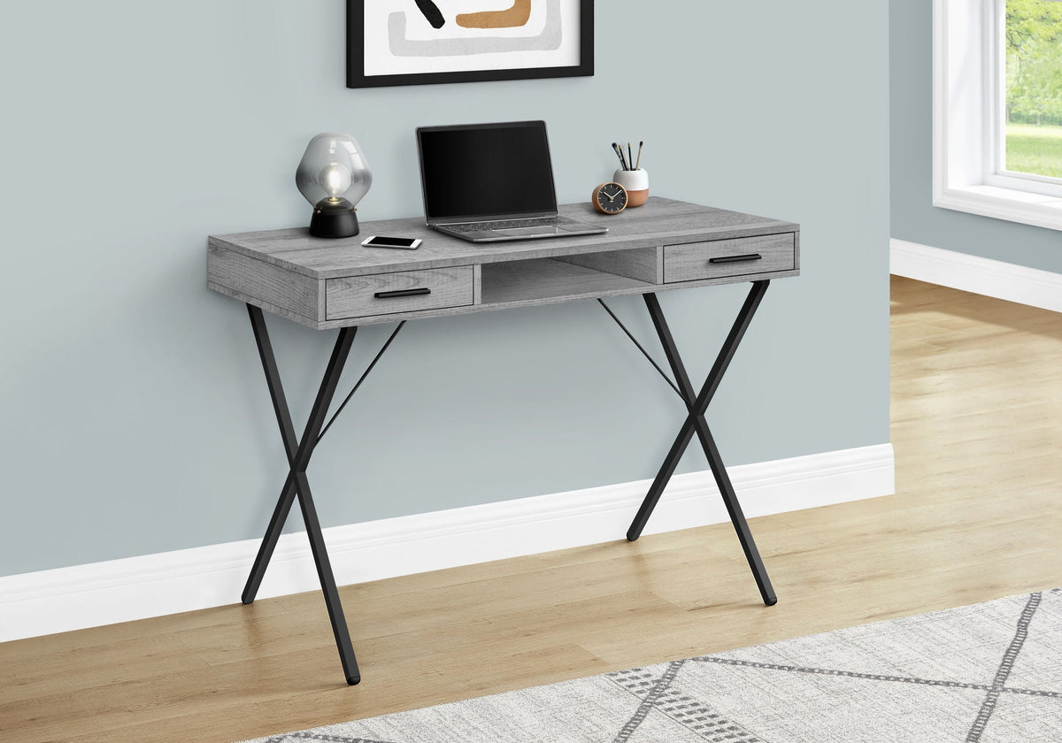 Contemporary Computer Desk with Storage Drawers