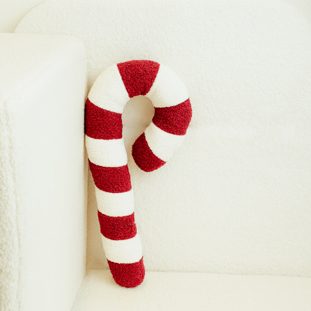 Candy Cane Plush Pillow