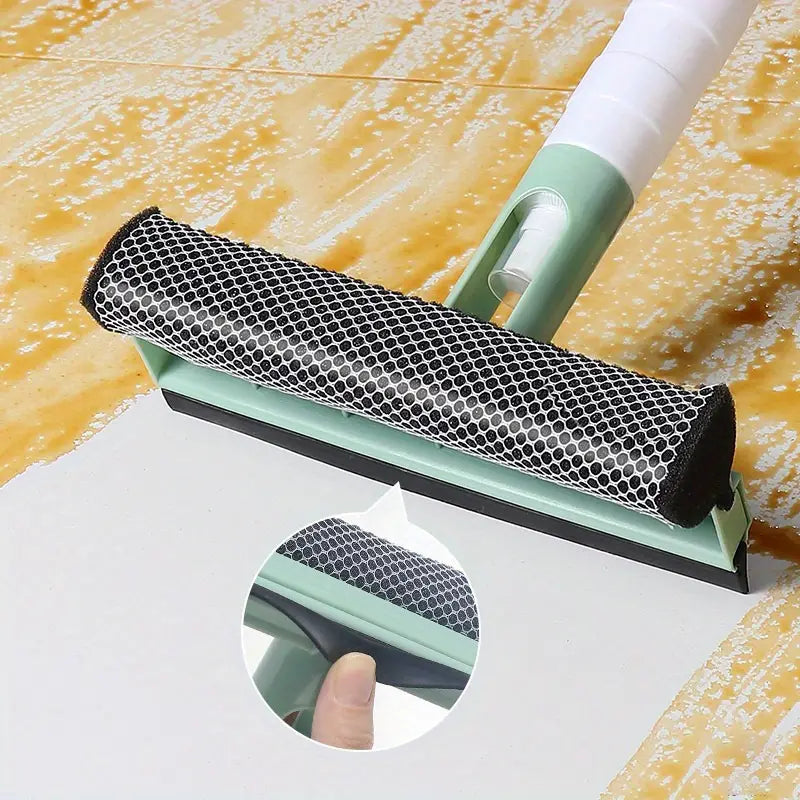 3-in-1 Glass Cleaner with Spray & Double-Sided Wiper