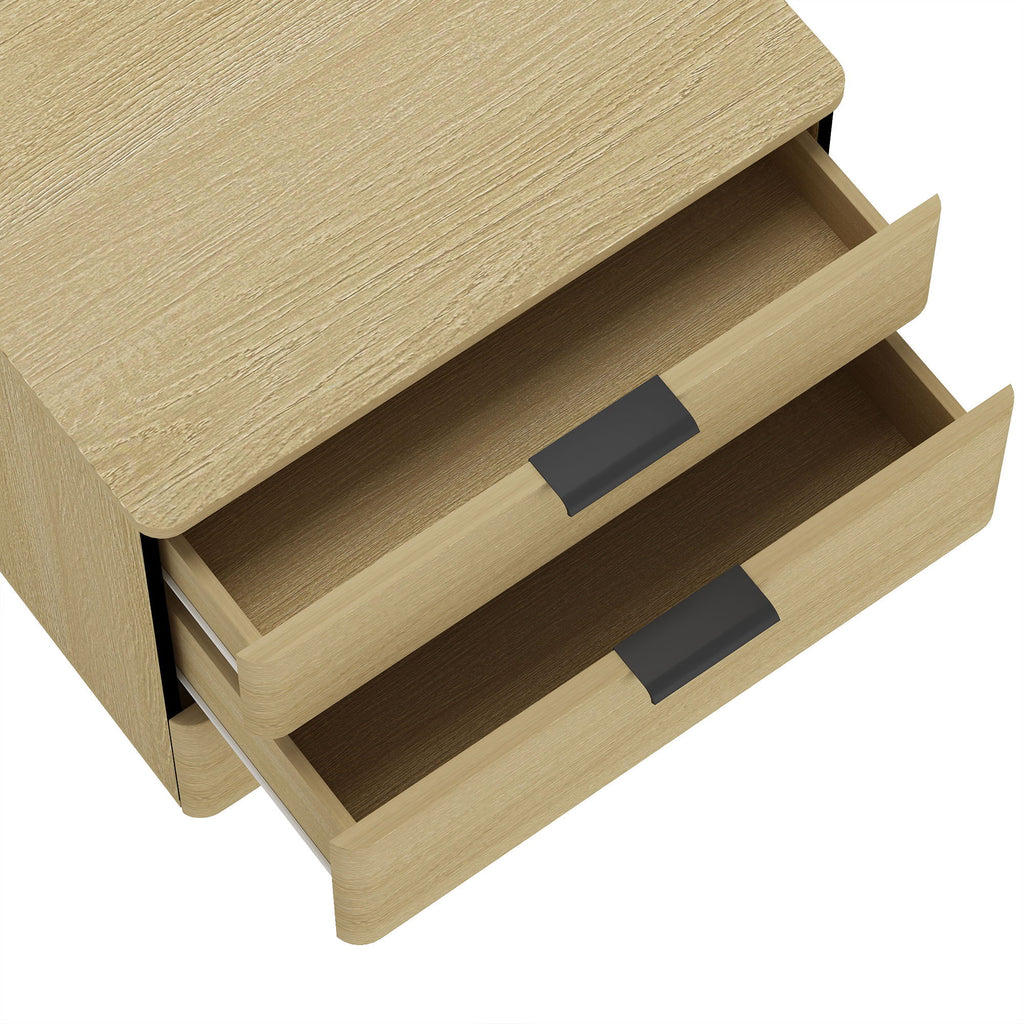 Payton - Nightstand & 3 Drawers - Oak