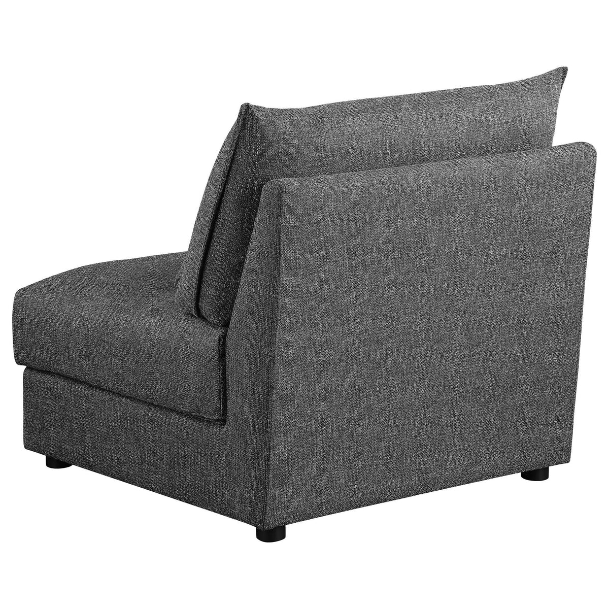 Wakefield - Upholstered Armless Slipper Chair - Black