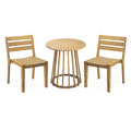 Outdoor 3 Pieces Dining Set - Round Bistro Set