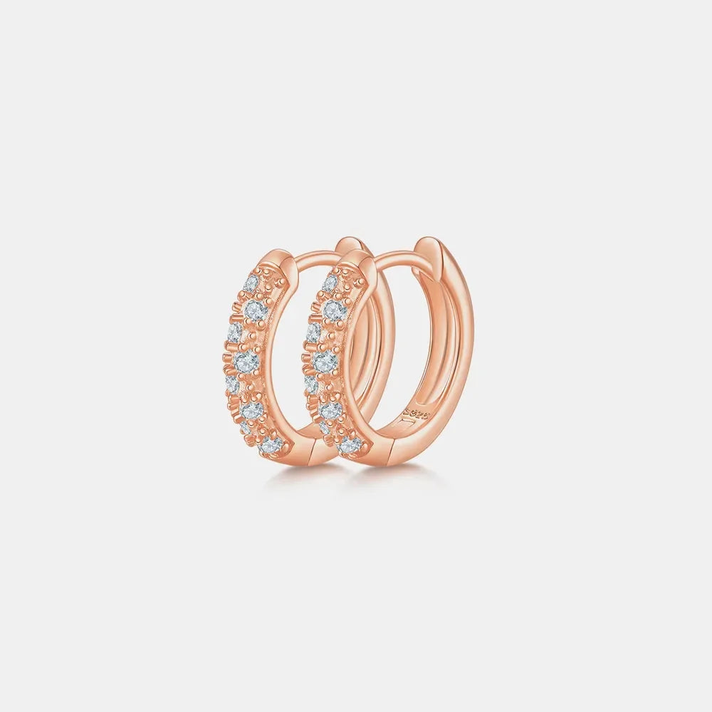 Sparkala™ 925 Sterling Silver Huggie Earrings