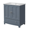 Bathroom Vanity With Sink, Cabinet With Adjustable Shelf And Drawer Divider