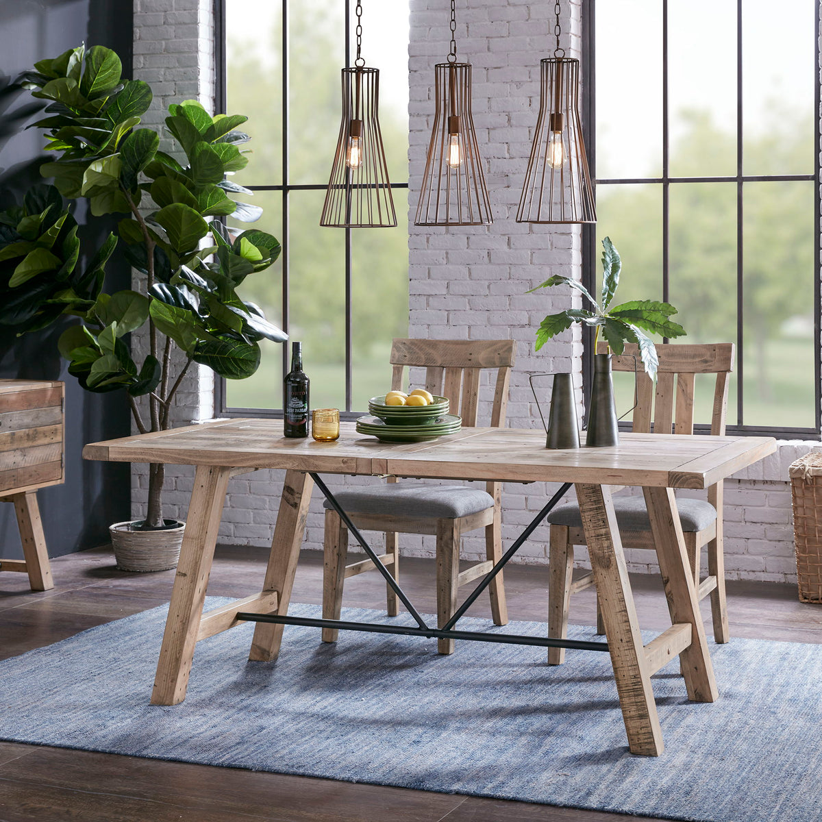 Sonoma - 4 Piece Dining Set - Natural
