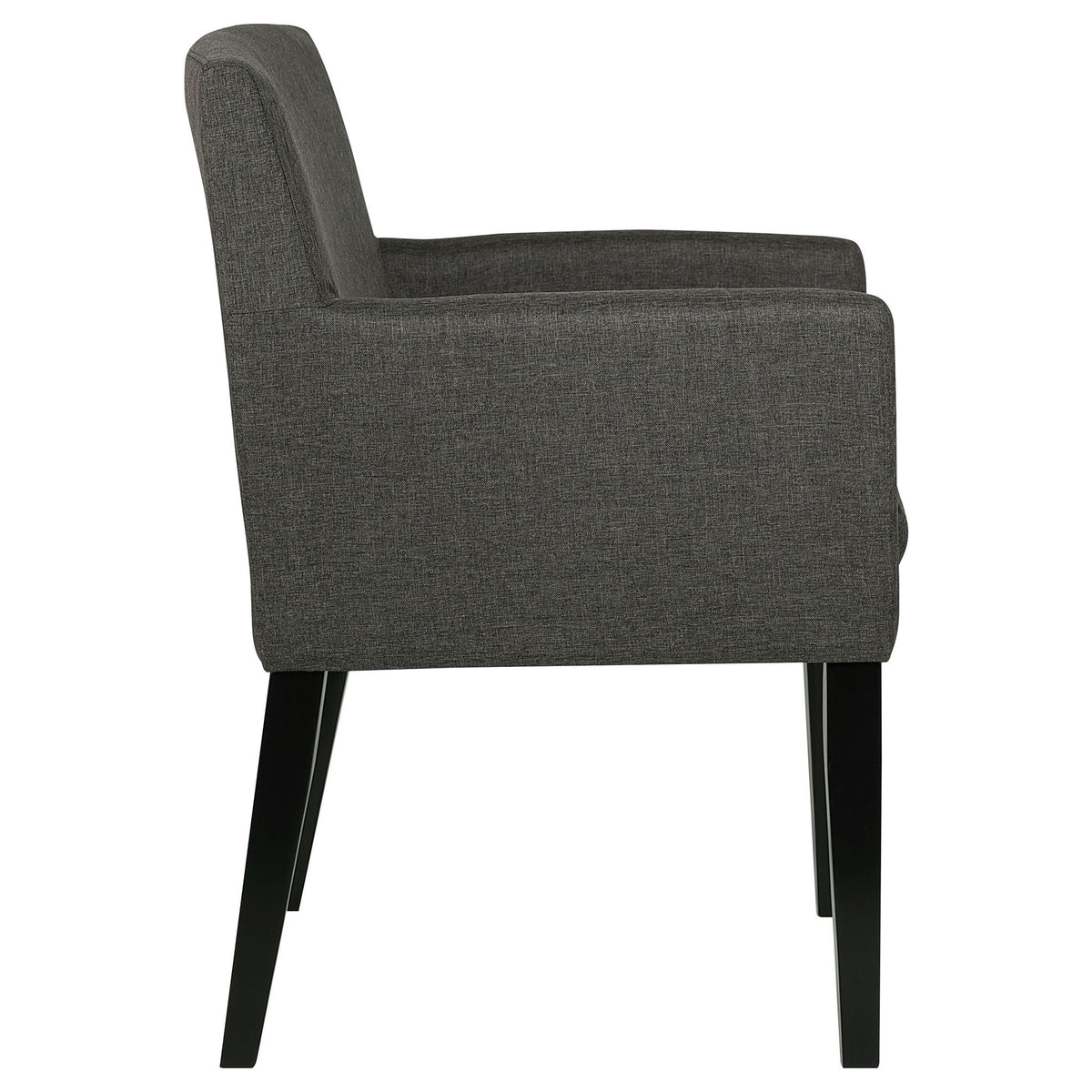 Yorkshire - Upholstered Dining Arm Chair With Cushioned Arms (Set of 2) - Gray