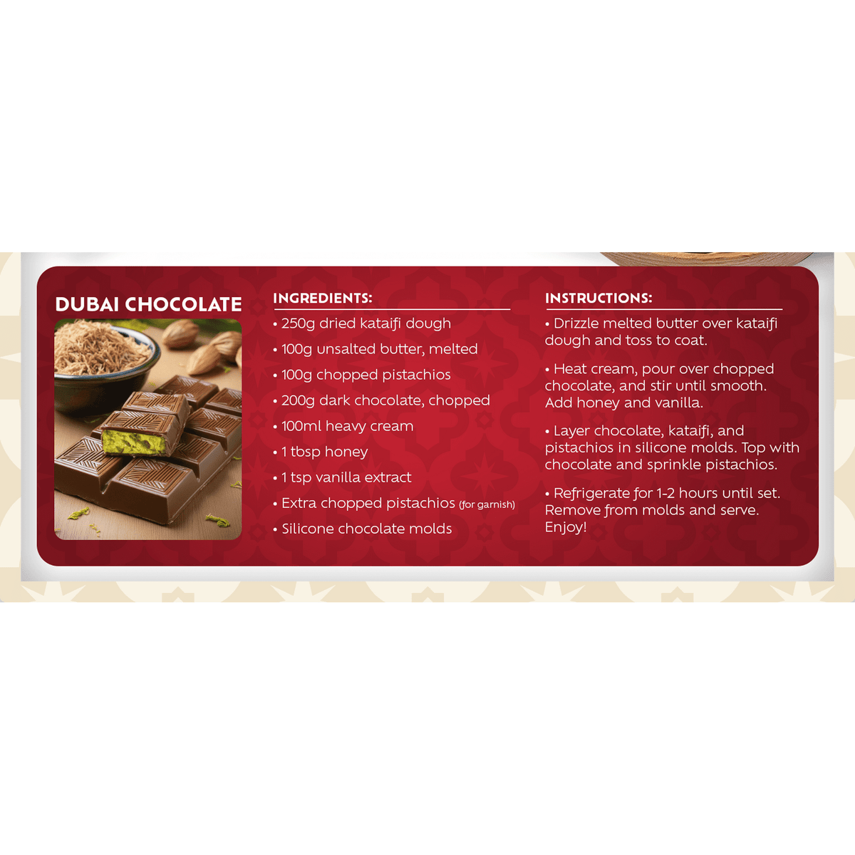OZKA Dried & Chopped Kataifi Shredded Fillo Dough,Ingredient for The Viral Dubai Pistachio Chocolate Bar, Kunafa, Knafeh, Katifi, 200g(7oz),