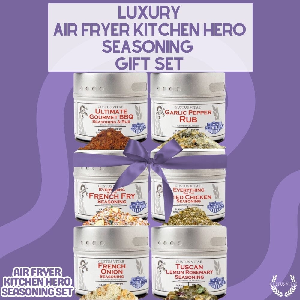 Air Fryer Kitchen Hero Seasoning Set - Artisanal Spice Blends Six Pack