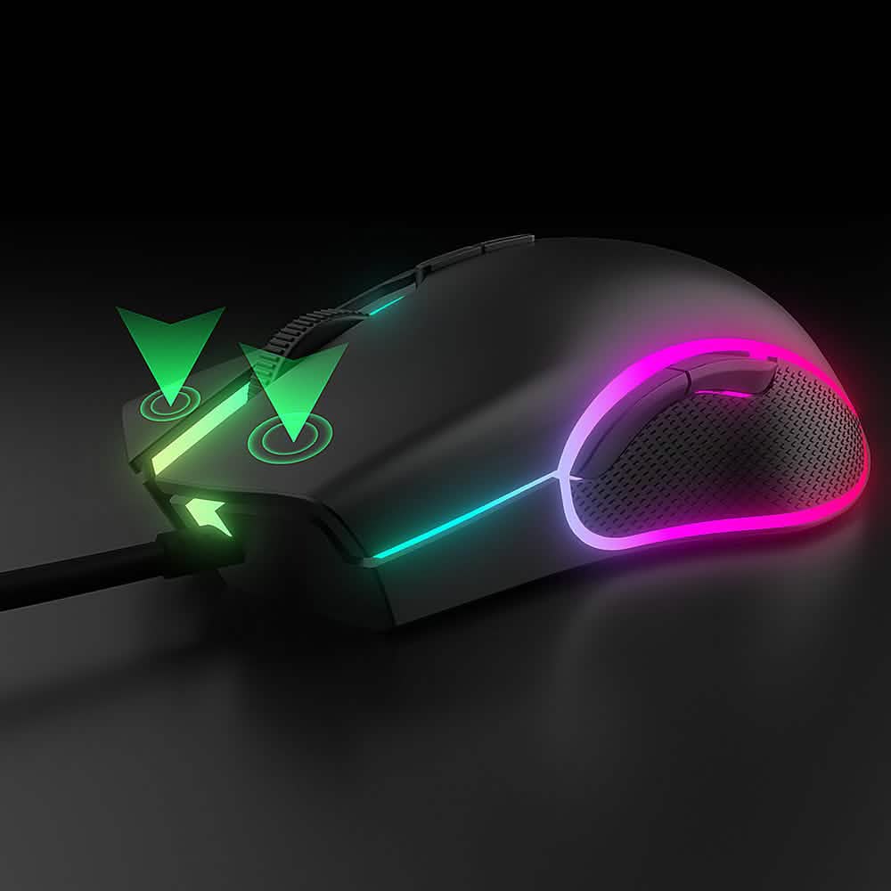 Altec Lansing - GM300 Wired Gaming Mouse with RGB Lighting - RGB