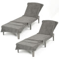 American Soft Linen 2 Pack Chaise Lounge Covers with Pocket, 86" x 32" Oversized Beach and Pool Lounge Chair Towels