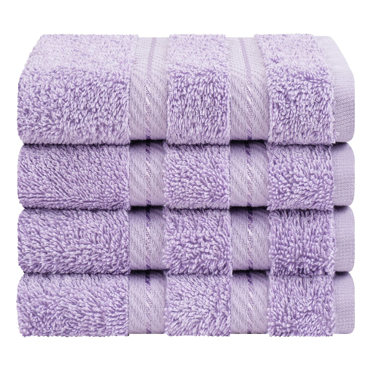 4 Piece 100% Cotton Softness, Elegance, Comfort Washcloth Turkish Towel Set