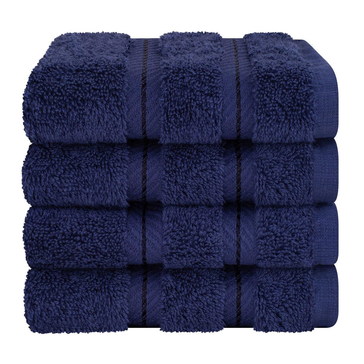 4 Piece 100% Cotton Softness, Elegance, Comfort Washcloth Turkish Towel Set