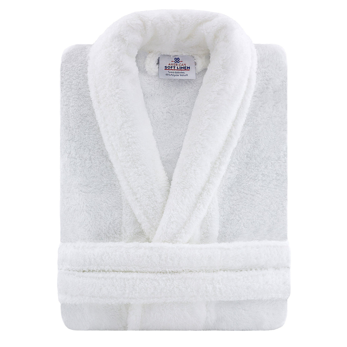 American Soft Linen Unisex Fleece Bathrobe, Super Soft, Absorbent and Fluffy - Wholesale