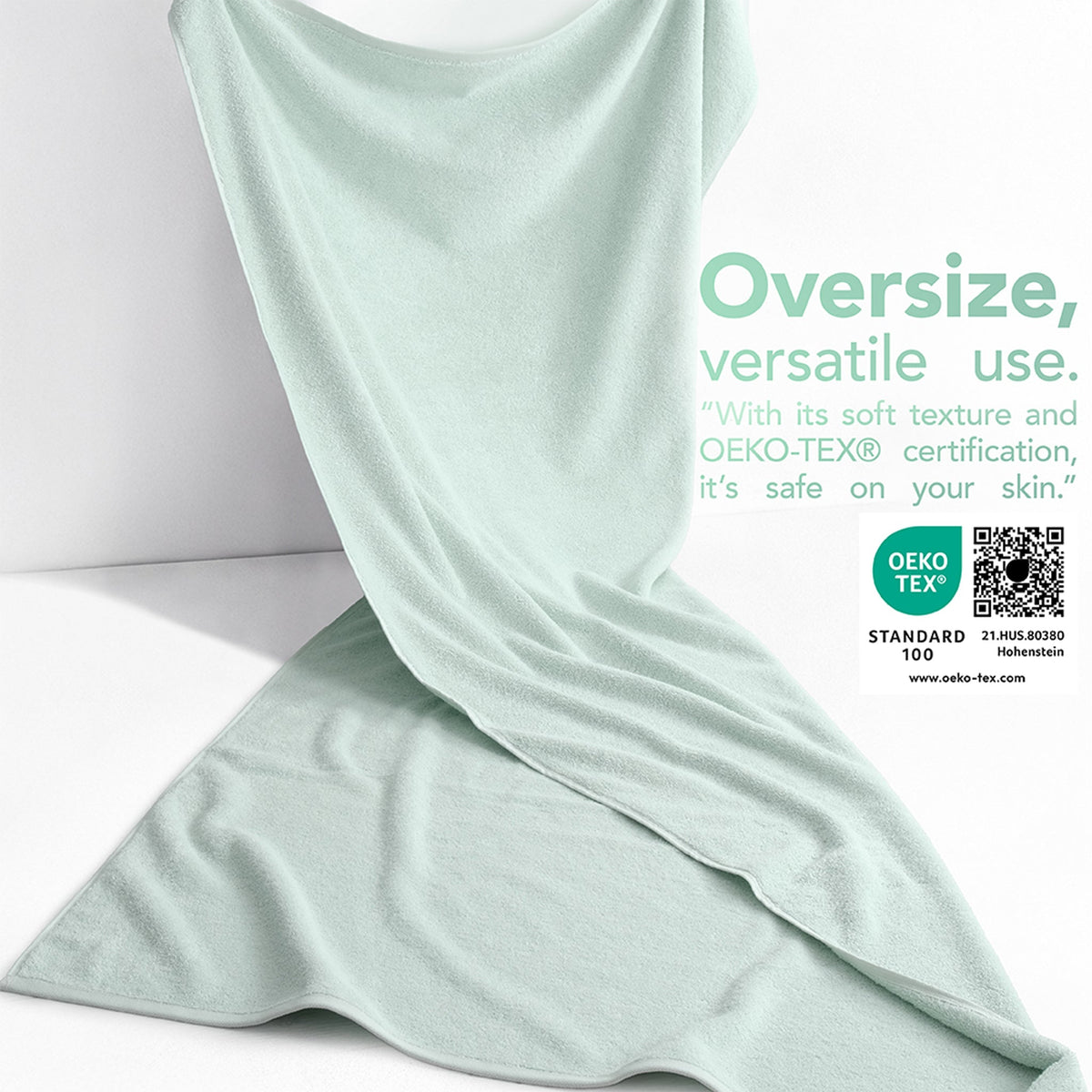 40x80 Inch Premium Bath Sheet OVERSIZED 100% Ring Spun Cotton, Luxury, Maximum Softness, Extra Large Bath Towel