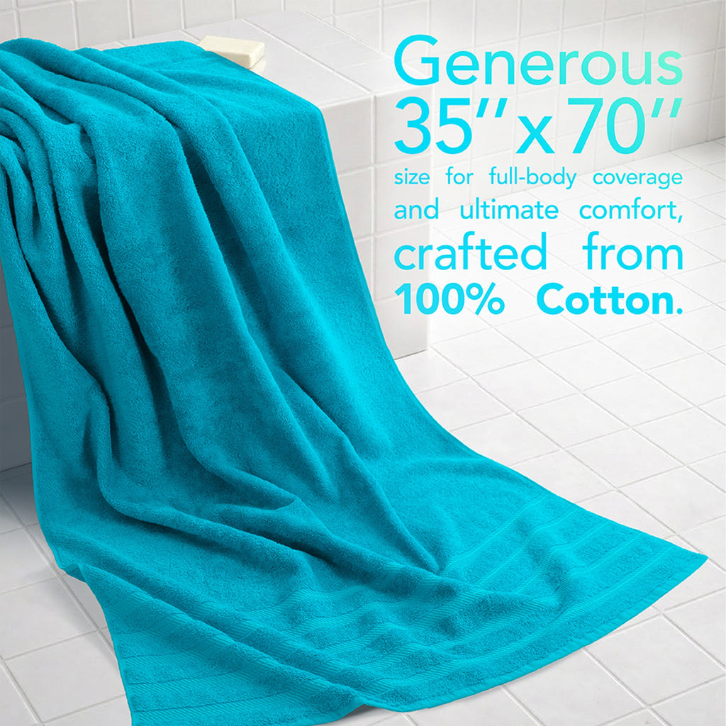35x70 Inch Premium Bath Sheet JUMBO 100% Cotton Turkish Towels, Extremely Soft, Luxury,  Extra Large Bath Towel (BEST CHOICE)