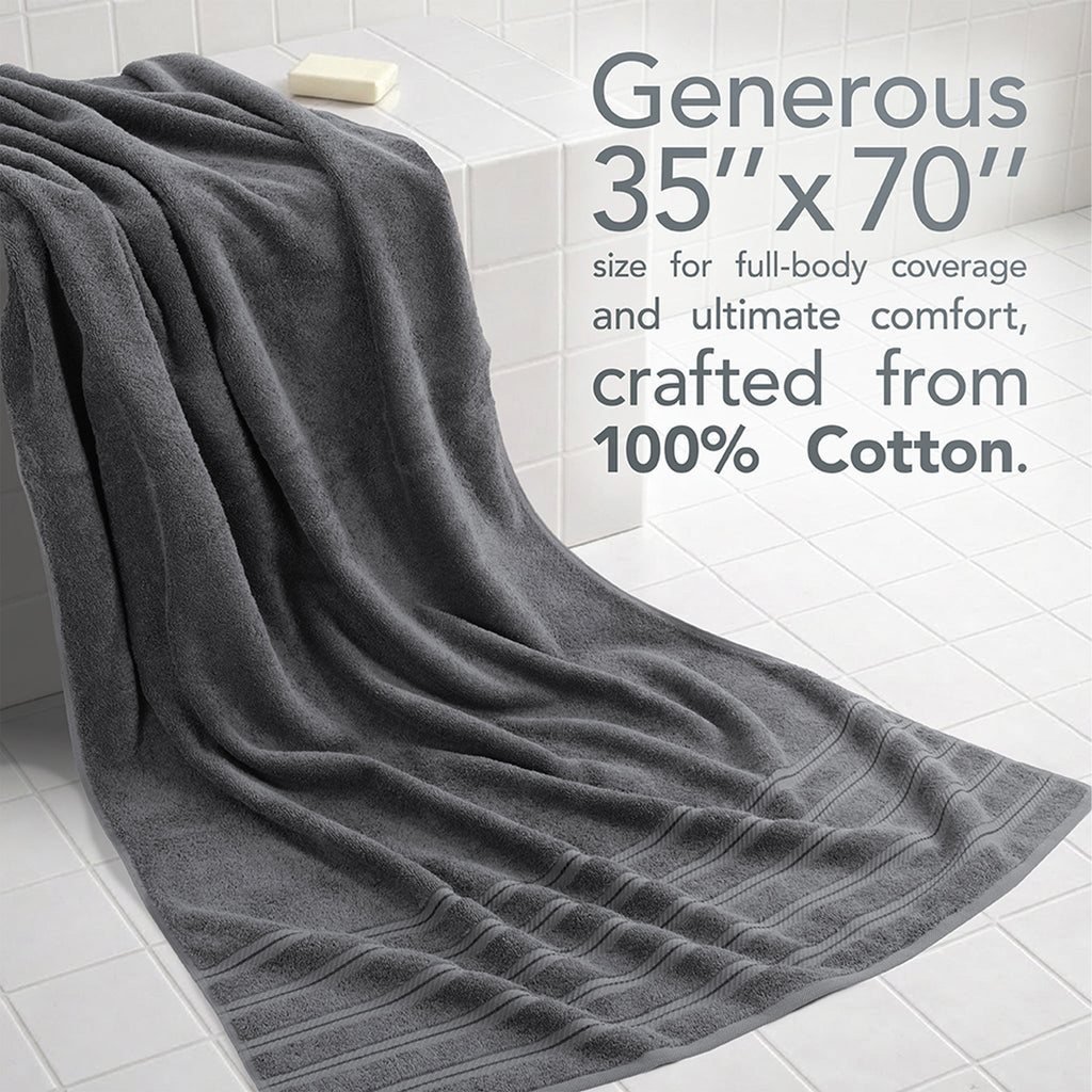 35x70 Inch Premium Bath Sheet JUMBO 100% Cotton Turkish Towels, Extremely Soft, Luxury,  Extra Large Bath Towel (BEST CHOICE)