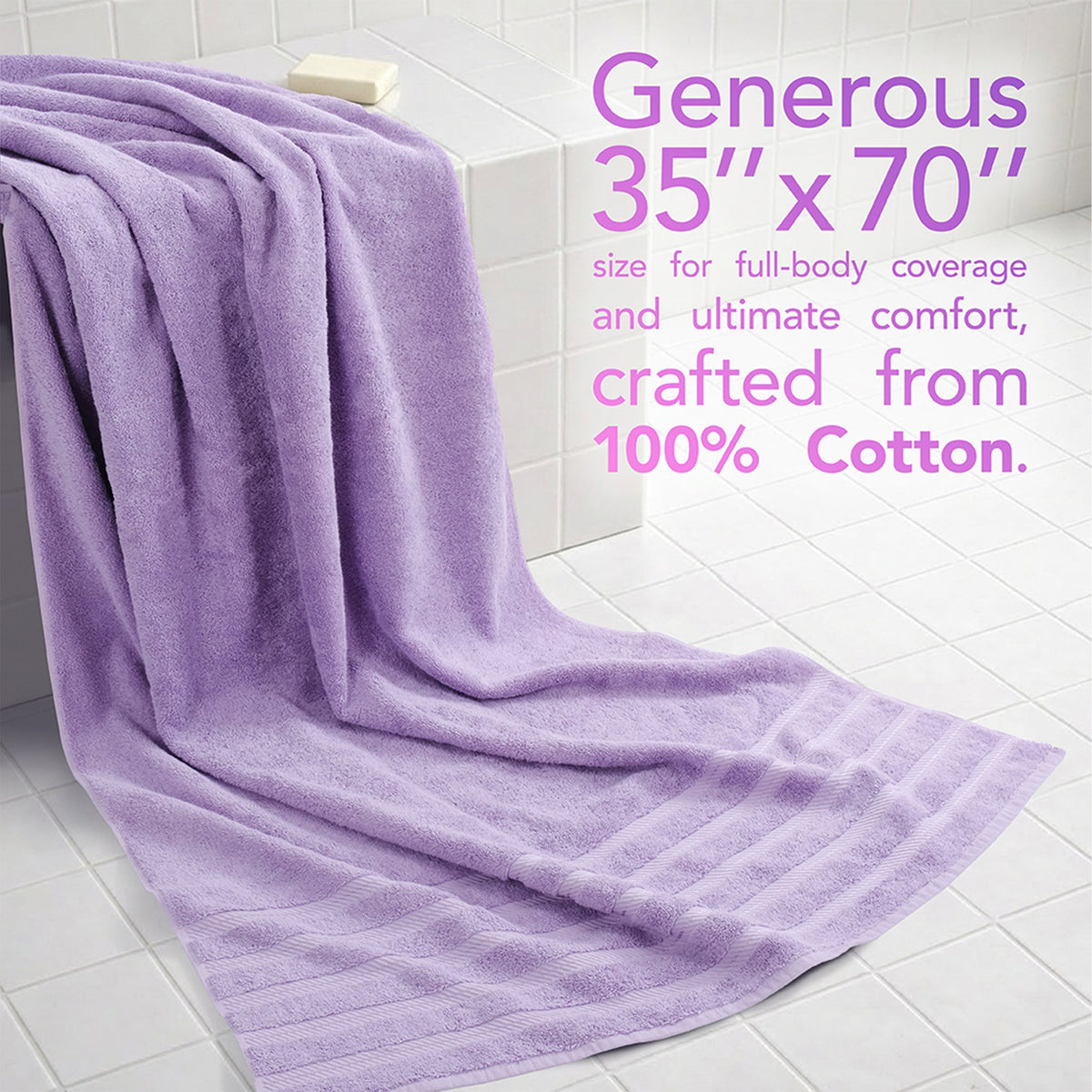 35x70 Inch Premium Bath Sheet JUMBO 100% Cotton Turkish Towels, Extremely Soft, Luxury,  Extra Large Bath Towel (BEST CHOICE)