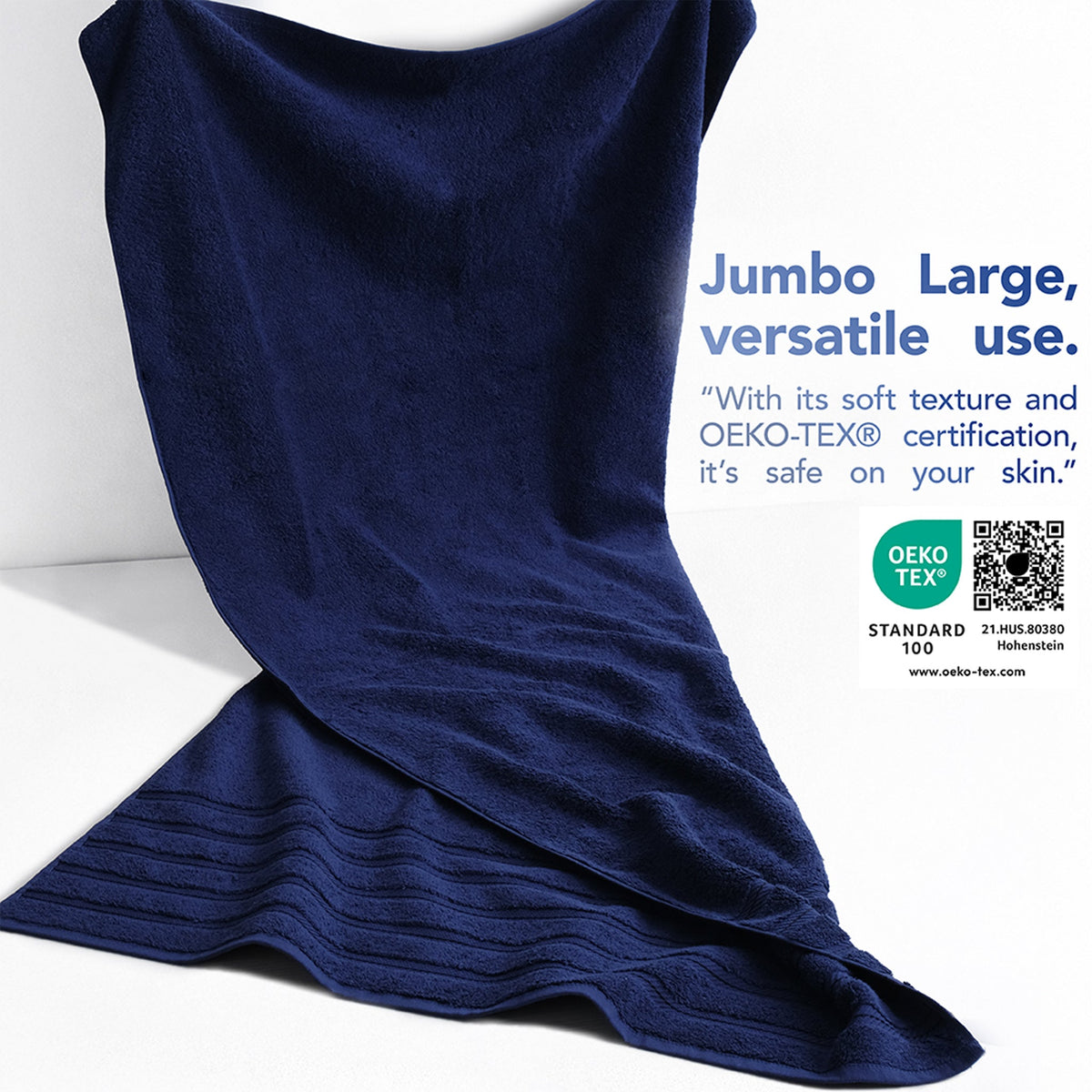 35x70 Inch Premium Bath Sheet JUMBO 100% Cotton Turkish Towels, Extremely Soft, Luxury,  Extra Large Bath Towel (BEST CHOICE)