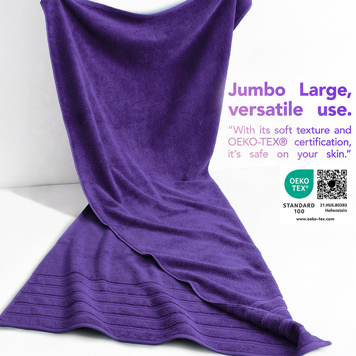 35x70 Inch Premium Bath Sheet JUMBO 100% Cotton Turkish Towels, Extremely Soft, Luxury,  Extra Large Bath Towel (BEST CHOICE)