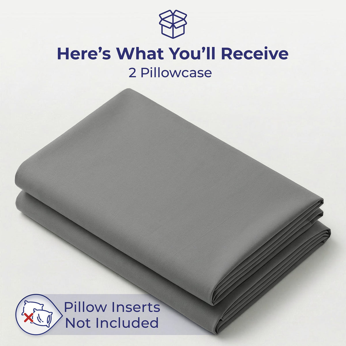 American Soft Linen 100% Cotton Sateen Pillowcase Set (2 Piece) - Soft, Breathable, Hotel Quality Pillow Covers