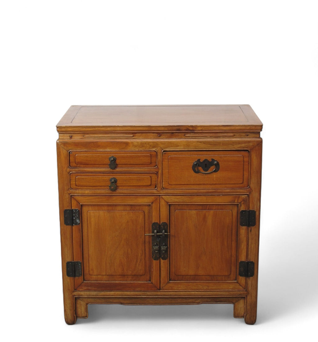 Antique Chinese Blackwood Chest with 3 Drawers