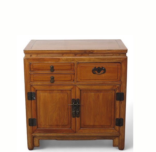 Antique Chinese Blackwood Chest with 3 Drawers