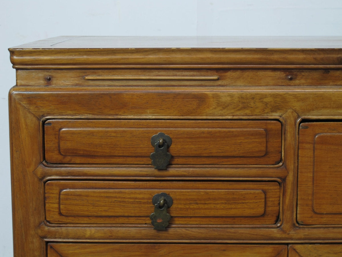 Antique Chinese Blackwood Chest with 3 Drawers