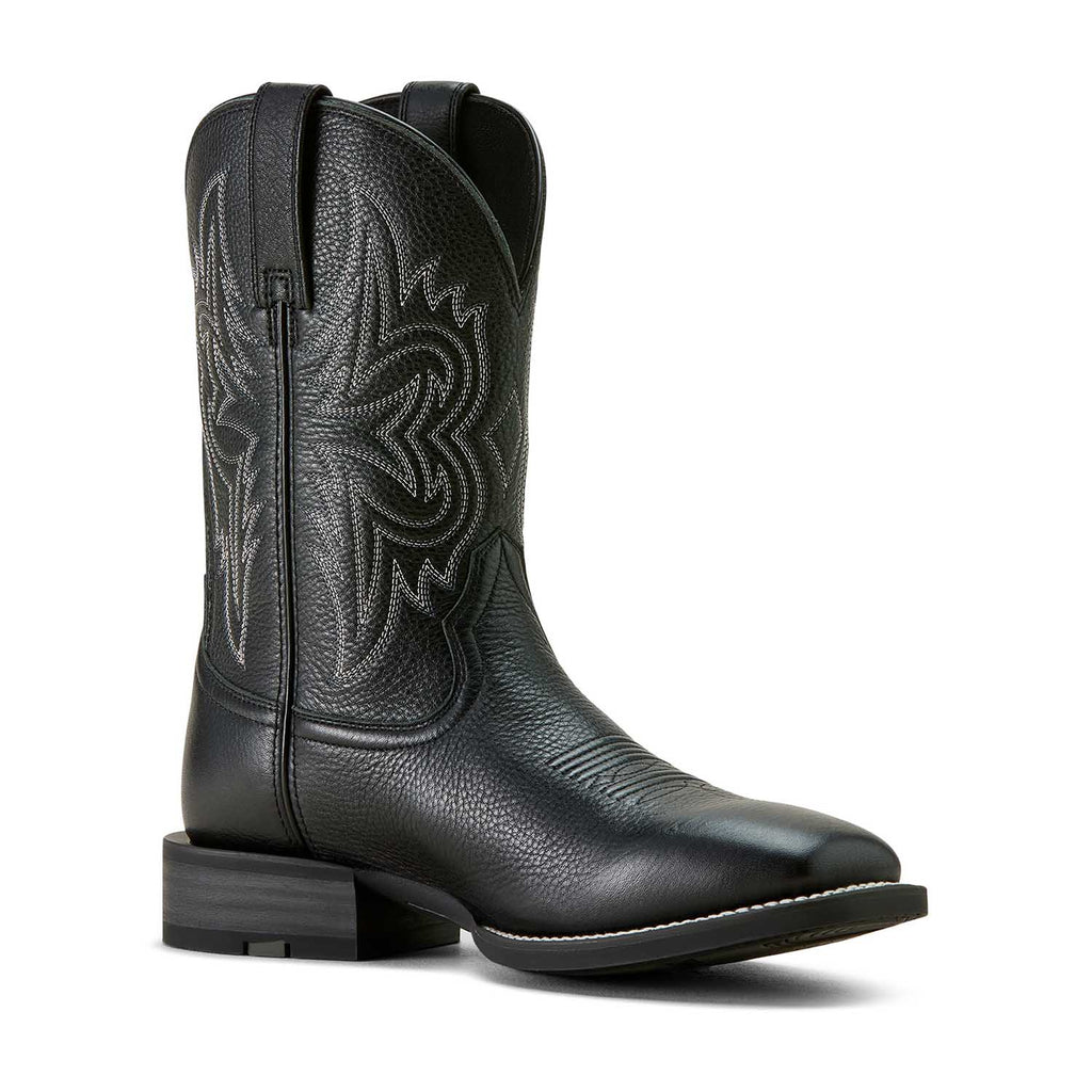 Ariat Mens Western Big Rig Wide Square Toe Cowboy Boot – Comfortable Durable Leather Work Boot