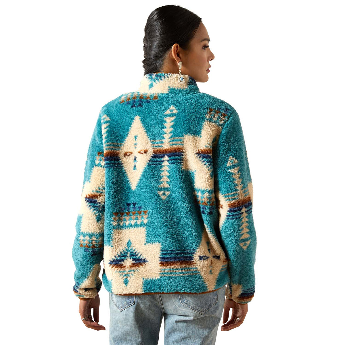 Ariat Womens Berber Snap Front Sweatshirt