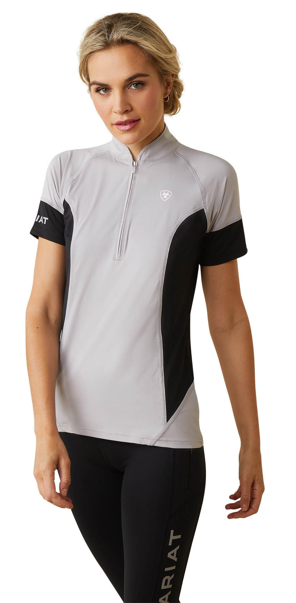 Ariat Women’s Cambria Jersey 1/4 Zip Baselayer – Lightweight Riding Shirt with UPF 50+