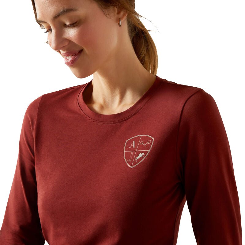 Ariat Women's EQ Icons Long Sleeve Tee – Soft, Comfortable, Stylish Barn Wear