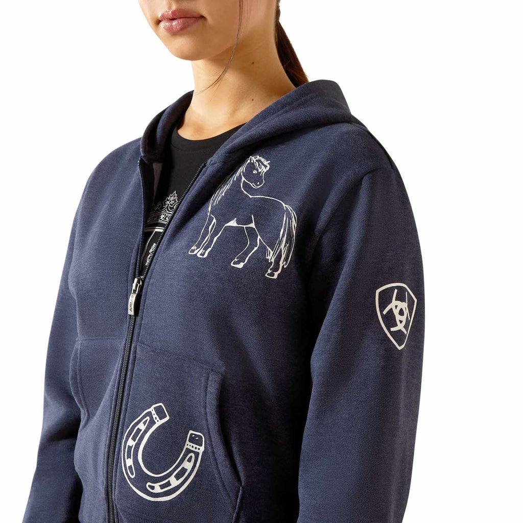 Ariat Youth Spiffy Full Zip Equestrian Hoodie